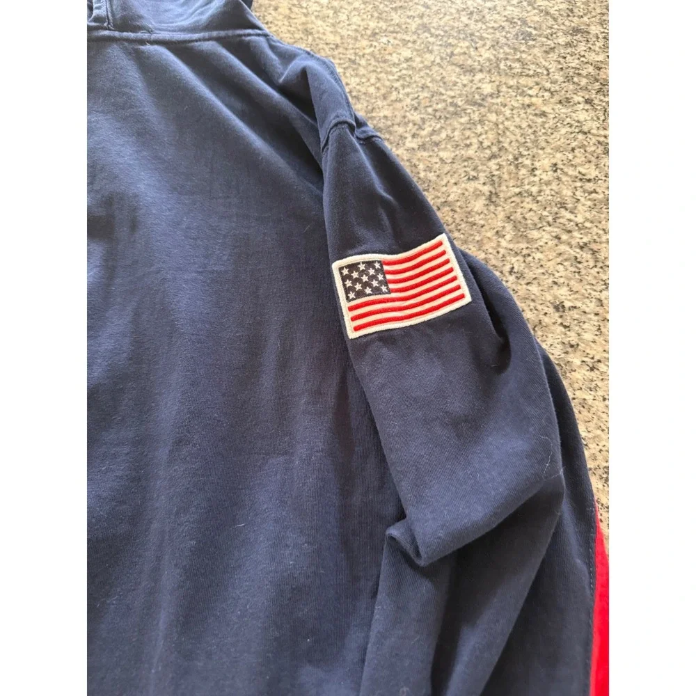 Polo Ralph Lauren Hoodie Boys XL 18-20/women's S navyRed Embroidered Logos
